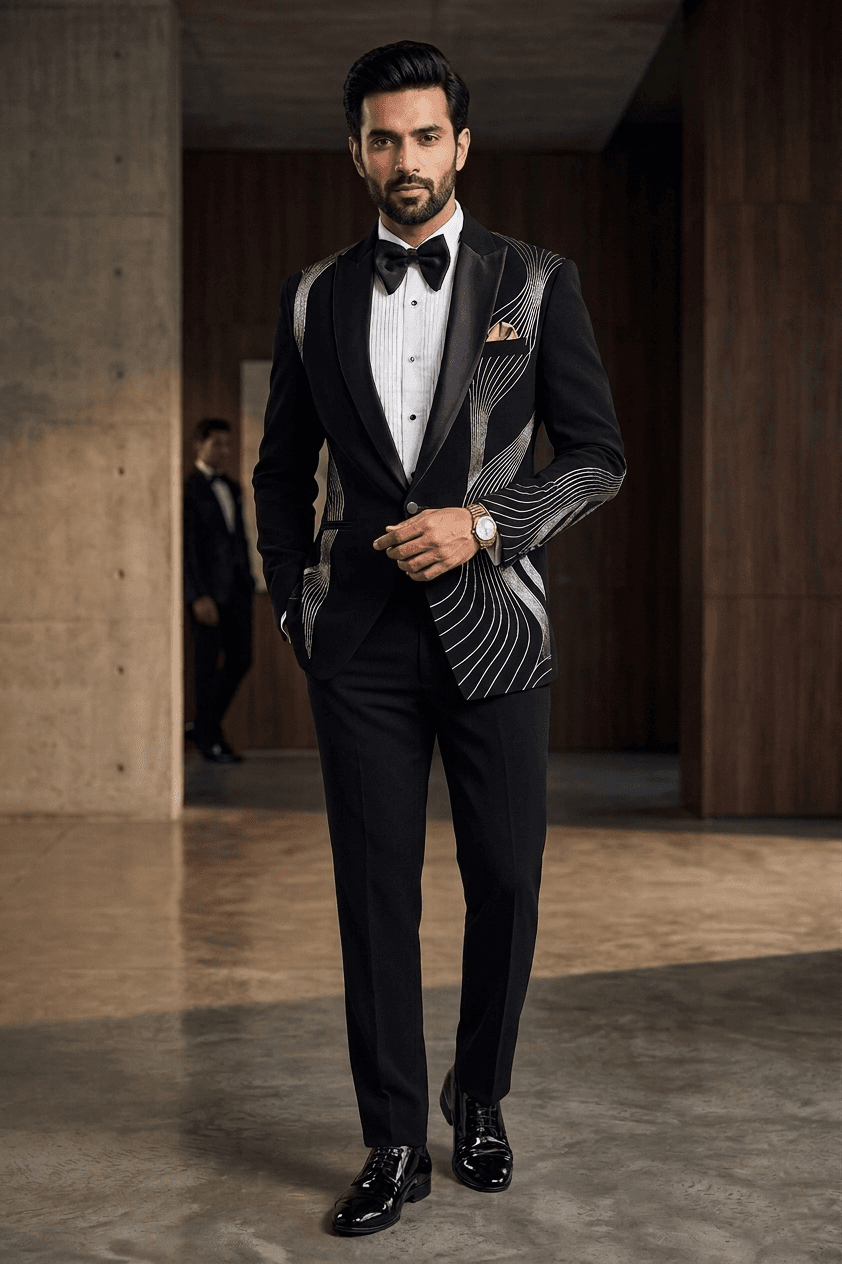 Silver Waves Designer Tuxedo